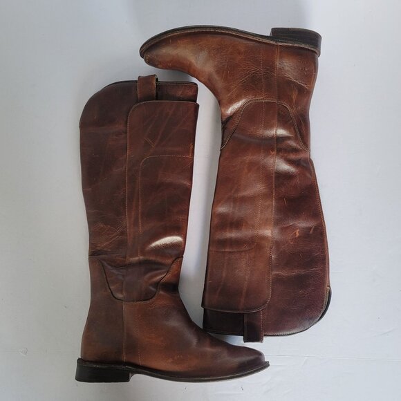 Frye Paige Tall Leather Riding Equestrian/Western Style Boots. Size 7B - Picture 6 of 11